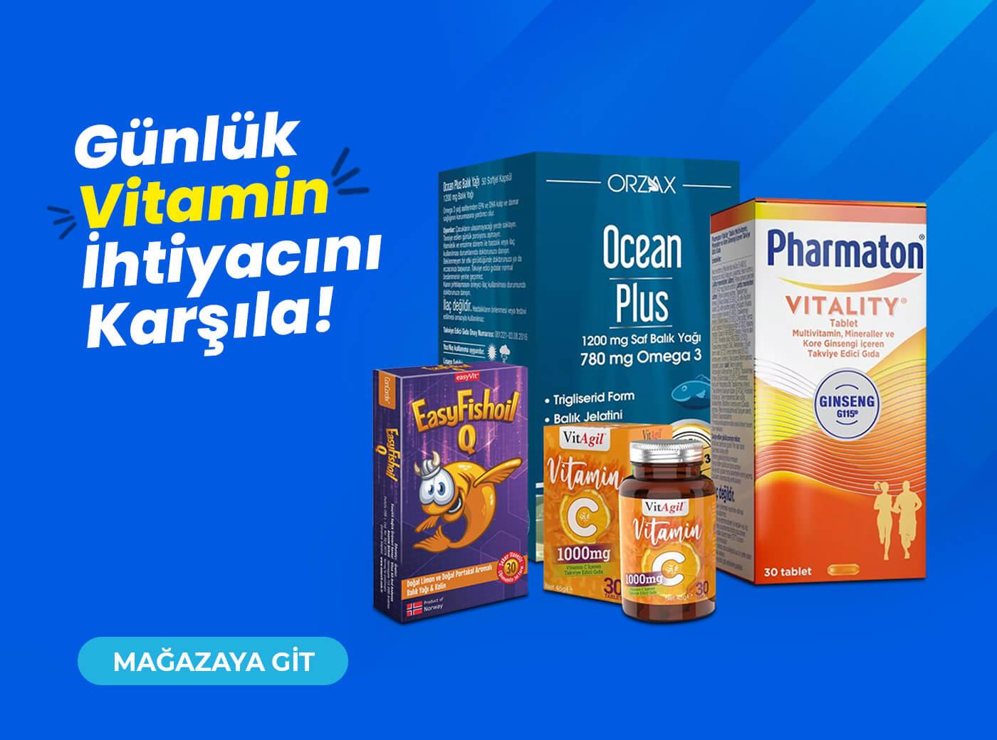 Reklam Günlük Vitamin İhtiyacını Karşıla!