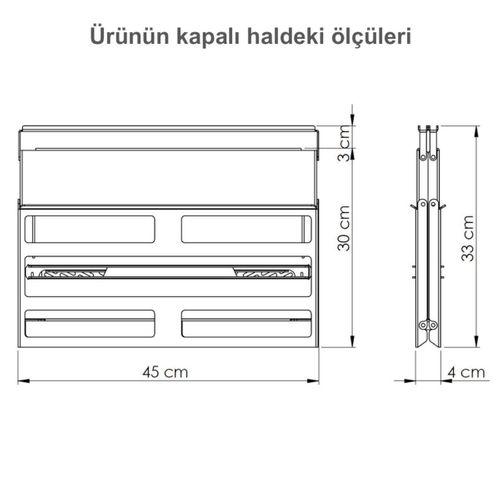 FiWays ATLAS V3 2mm 304 Paslanmaz Çelik Profesyonel Katlanır Çantalı Kamp Mangalı ve Ateş Çukuru