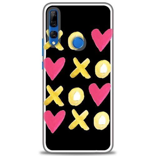 Huawei Y9 Prime 2019 Kılıf HD Baskılı Kılıf - XOXOXO + Tam Ekran Koruyucu