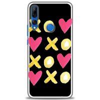 Huawei Y9 Prime 2019 Kılıf HD Baskılı Kılıf - XOXOXO + Tam Ekran Koruyucu