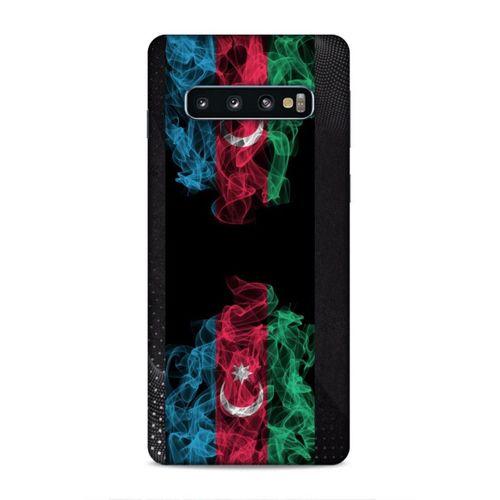 Samsung Galaxy S10 Uyumlu Kılıf Azarbaijan (5) Koruma Kabı Azeri Bayrak İllustre