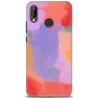 Huawei P20 Lite Kılıf HD Baskılı Kılıf - Kırmızı + Tam Ekran Koruyucu