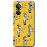Potkal Hediye Fabrikası Huawei Nova 9 SE Kılıf HD Desen Baskılı Arka Kapak - Rick Felsefesi