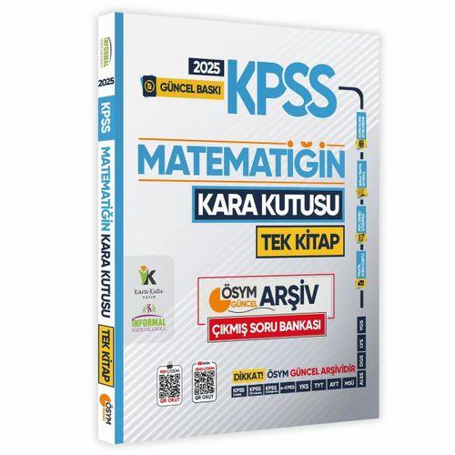2025 KPSS Kara Kutu Matematik TEK KİTAP ve Geometri Set Çıkmış Soru Bankası Konu Özetli Video/PDF Çözümlü