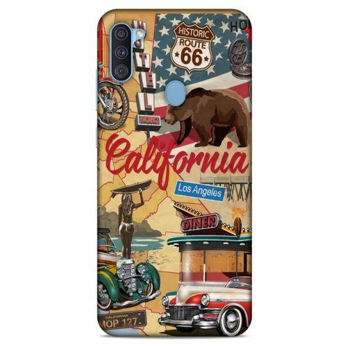 Retro (15) Desen Antişok Kılıf Renkli Samsung Galaxy A11 Kılıf