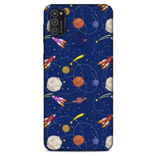 Samsung Galaxy M21 Uyumlu Kılıf Mavi Delisi (24) Darbe Emici Kılıf Tesla