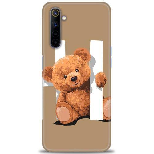 Realme 6 Kılıf HD Baskılı Kılıf - Teddy Hı + Tam Ekran Koruyucu