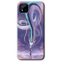 Realme C11 Kılıf Baskılı Kapak - Dragon Snake + 5D Tam Kaplayan Cam