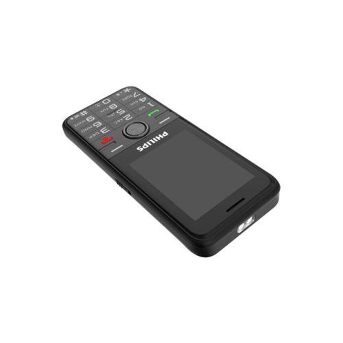 PHILIPS Xenium E6500, 128Mb, Siyah, 48Mb Ram, 2,4inc Ekran, Arka Kamera, 4G Çift Sim Desteği, FM Radyo, 1700mAh Pil, El Feneri, Türkiye KVK Garantili