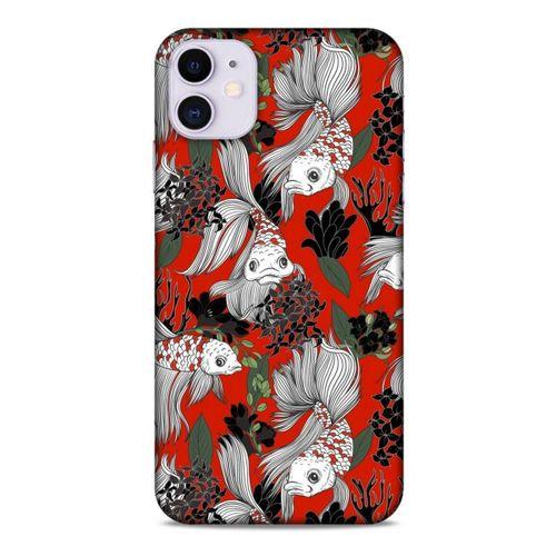 Animax Balıklar ve Çiçekler Apple Iphone 11 Kılıf Desenli Silikon