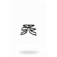 Siyah Kadın Kemer Çoklu Bantlı Suni Deri Bel Aksesuarı - Brf1037