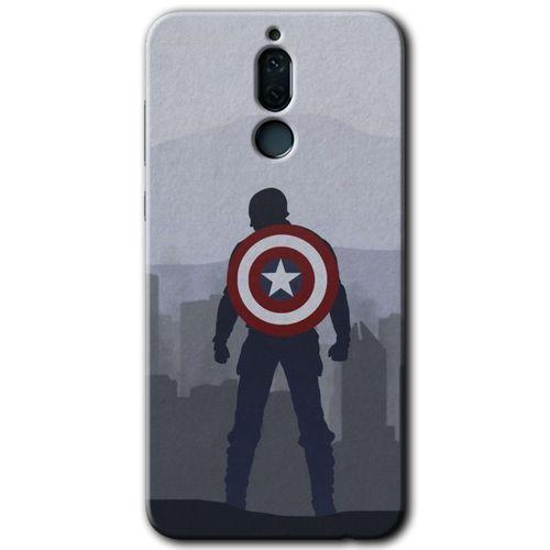 Huawei Mate 10 Lite Kılıf HD Desen Baskılı Arka Kapak - Captain Avenger + Kırılmaz Cam