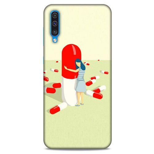 Samsung Galaxy A50 Kılıf Depresyon (19) Kılıfları Kahve Turuncu