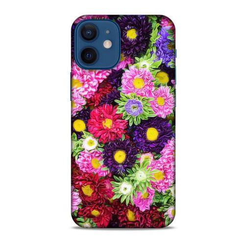 Lopard Apple iPhone 12 Mini Uyumlu Kılıf Bahar (43) Thin Fit Kılıf Çiçek Buketi