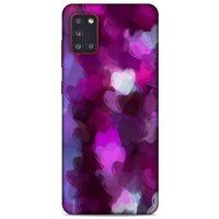 Samsung Galaxy A31 Uyumlu Kılıf Mor Delisi (42) Rugged Armor Kılıf Kalp