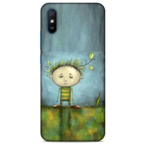 Xiaomi Redmi 9A Kılıf Depresyon (23) Ultra Koruma Kılıfı Siyah Gri