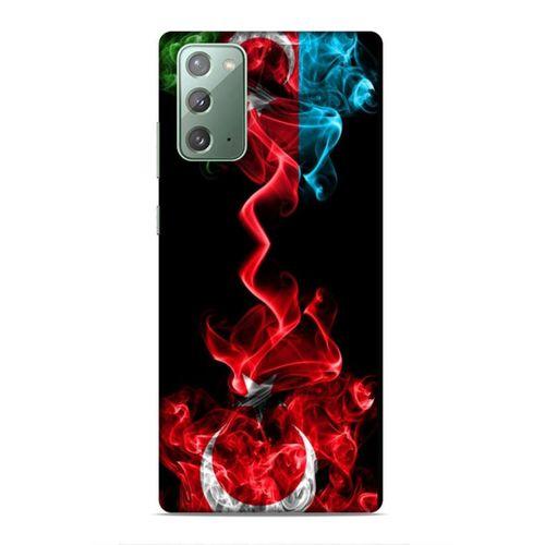 Samsung Galaxy Note 20 Uyumlu Kılıf Azarbaijan (12) Koruyucu Silikon Azerbaycan Türk Bayrakları