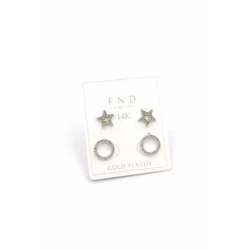 Çoklu Yıldız Küpe - Gümüş