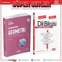 Ünlü Yayıncılık TYT AYT Geometri Best Peak ve AKM Dil Bilgisi Soru Bankası Seti 2 Kitap