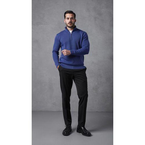 Erkek Balıkçı Zip Yaka Uzun Kollu Triko