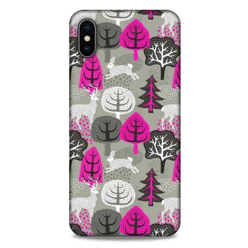 Apple iPhone XS Max Kılıf Snowix (31) TPU Kılıf Fuşya Gri
