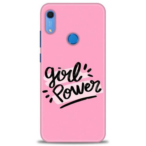 Huawei Y6S Kılıf HD Baskılı Kılıf - Girll Power + Tam Ekran Koruyucu