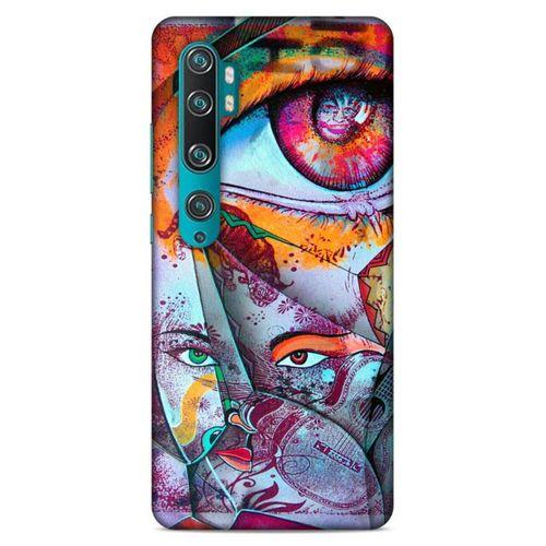 Lopard Xiaomi Mi Note 10 Uyumlu Kılıf Sürreal Yüzler ♀ (14) Lansman Kılıf Desenli