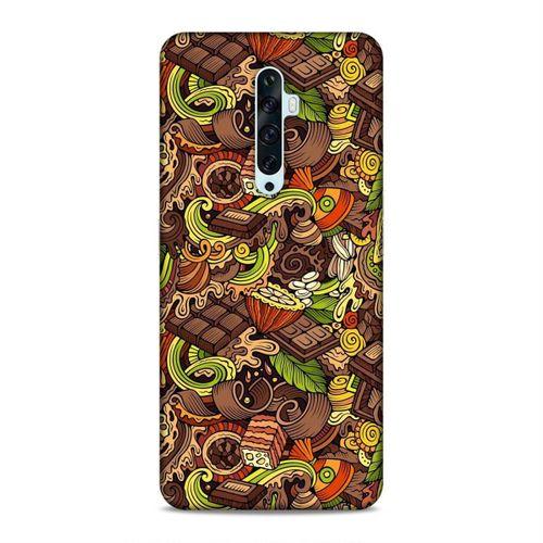 Oppo Reno 2Z Kılıf Krokan Cikolata Arka Kapak Silikon Koruma Full Koruyucu