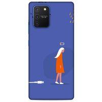Samsung Galaxy S10 Lite Kılıf Depresyon (36) Glitter Kılıf Yeşil Tonları