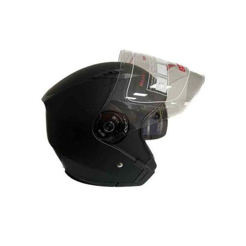 JK-20 Jk-20 Jıekaı Yarım Güneş Gözlüklü Kask Matblack/X2 Red 512 Desen M Beden