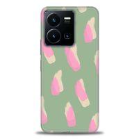 Xiaomi Redmi Note 12 5G Kılıf HD Baskılı Kılıf - Pembe Krem + Tam Ekran Koruyucu