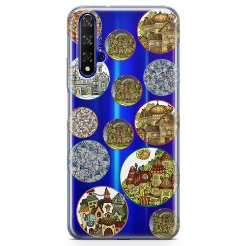 Honor View 20 Kılıf Ev Dekorasyonları Arka Kapak Koruma Desenli Full Koruyucu