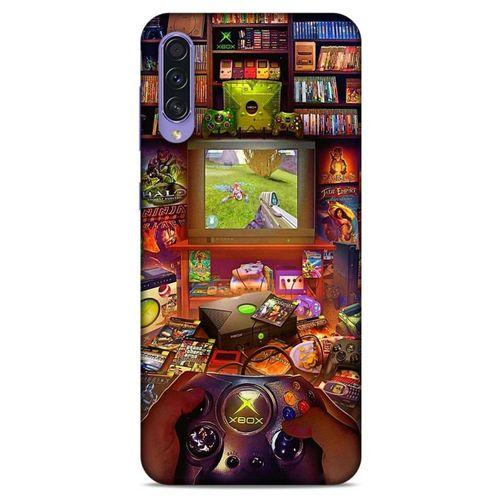 Retro (47) Desen Crystal Flex Kılıf Renkli Samsung Galaxy A50s Kılıf