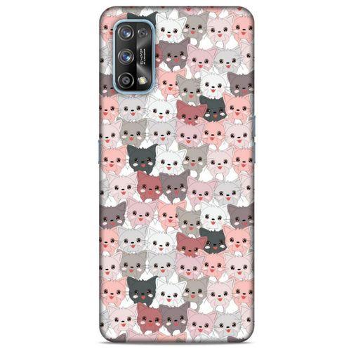 Lopard Oppo Realme 7 Pro Uyumlu Kılıf Kediler (31) TPU Kılıf Minikler