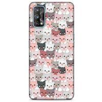 Lopard Oppo Realme 7 Pro Uyumlu Kılıf Kediler (31) TPU Kılıf Minikler