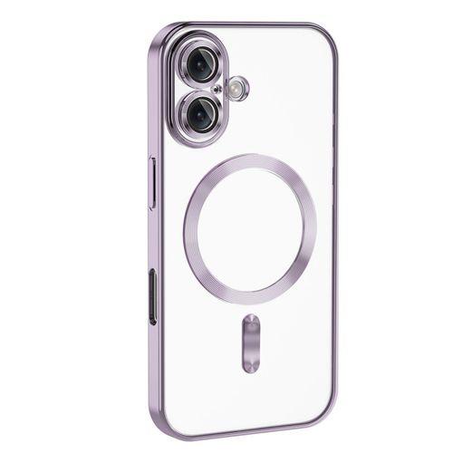 Apple iPhone 16 Plus Kılıf Kamera Korumalı M-safe Wireless Şarj Özellikli Zore Demre Kapak