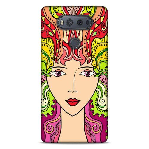 Lopard LG K61 Uyumlu Kılıf Sürreal Yüzler ♀ (42) Rugged Armor Kılıf Desenli