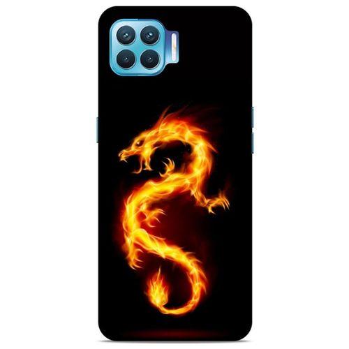 Oppo Reno 4 Lite Kılıf Dragons (26) Tpu Silikon Kılıf Tatoo Ateş Ejderhası