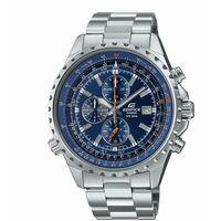 Casio EF-527D-2AVDF Edifice Quartz Çelik Gri Mavi Kadran 46 mm Erkek Kol Saati