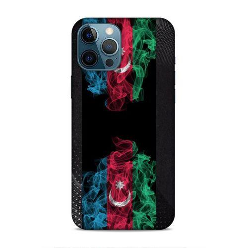 Apple iPhone 12 Pro Max Uyumlu Kılıf Azarbaijan (5) Koruma Kabı Azeri Bayrak İllustre