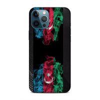 Apple iPhone 12 Pro Max Uyumlu Kılıf Azarbaijan (5) Koruma Kabı Azeri Bayrak İllustre