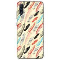 Samsung Galaxy A70 Kılıf Desenli Özel Seri Tüyler (48) Bumper Kılıf