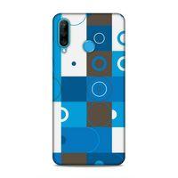 Huawei P30 Lite Uyumlu Kılıf Insomnia (27) Tasarımlı Kılıf Mavi Beyaz