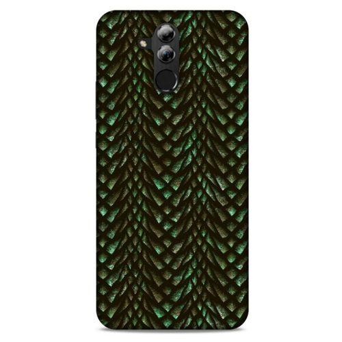 Huawei Mate 20 Lite Kılıf Dragons (3) Kapak Ejderha Cilt Yeşil
