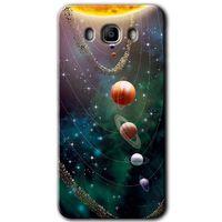 Potkal Hediye Fabrikası Samsung Galaxy J7 2016 Kılıf HD Desen Baskılı Arka Kapak - Cosmos