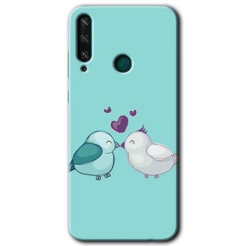 Potkal Hediye Fabrikası Huawei Y6P Kılıf HD Desen Baskılı Arka Kapak - Mutlu Kuşlar