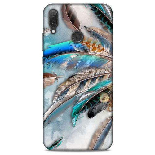 Huawei Y9 2019 Kılıf Desenli Özel Seri Tüyler (30) Silicone Case