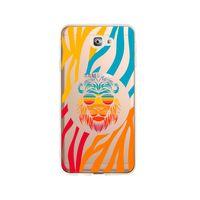 Samsung J7 Prime Color Leon Tasarımlı Premium Şeffaf Silikon Kılıf