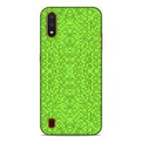 Lopard Samsung Galaxy A01 Uyumlu Kılıf PiXel (2) Kabı Yeşil Kahve