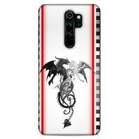 Lopard Xiaomi Redmi Note 8 Pro Uyumlu Kılıf Tattoo's (49) Ultra Silikon Kılıf Dragon Love